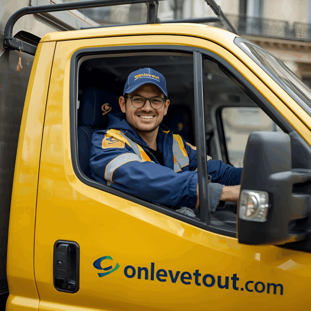 Notre camion de débarras écologique en intervention à Sartrouville (78)