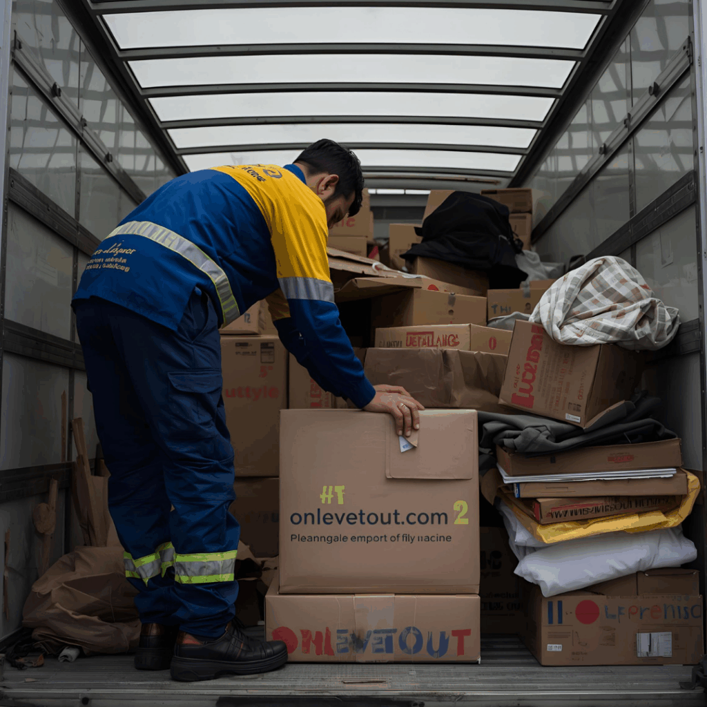 Notre camion de débarras optimisé pour les rues étroites de Paris lors d'une intervention