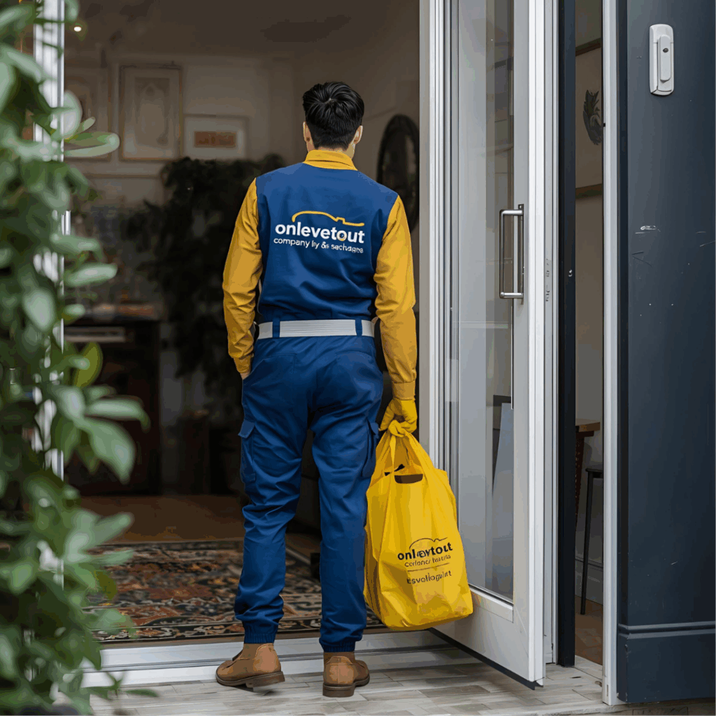 la coordination entre notre équipe, la famille et le notaire pour un débarras de succession.