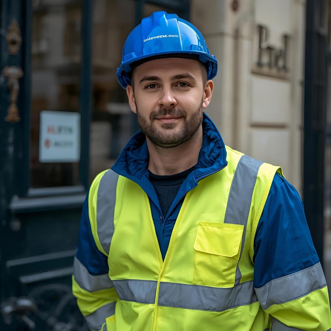 Notre équipe évacuant un meuble par les escaliers d'un immeuble parisien sans ascenseur.