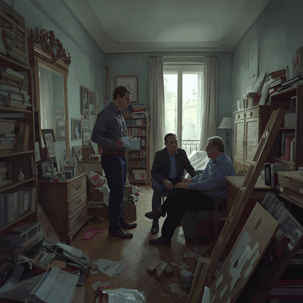 Préparation débarras maison - Planification intervention équipe