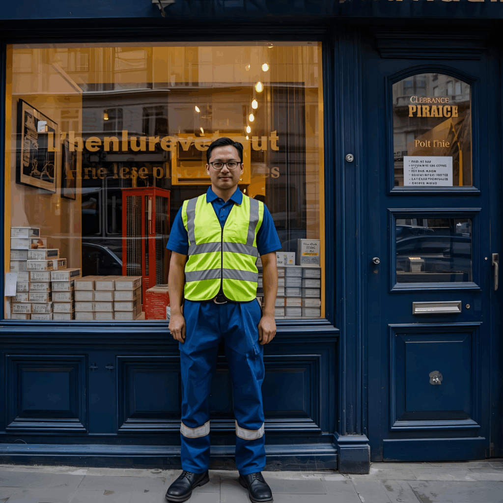 Débarras complet d'un commerce parisien en cessation d'activité.